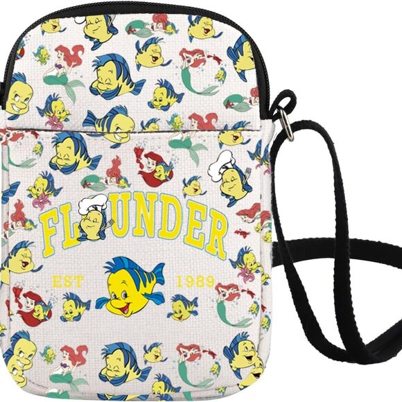 Handbags - Lightweight and Water-Resistant Mermaid Inspired Shoulder Bag - Adjustable Strap